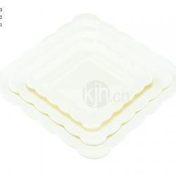 花邊正方餐盤(4、6PCS