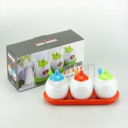 三組高爾夫陶瓷調味杯