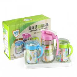 時(shí)尚玻璃調味瓶（三件套