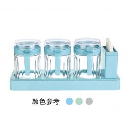 樂(lè )味玻璃調味盒三件套