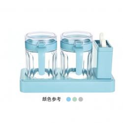 樂(lè )味玻璃調味盒兩件套