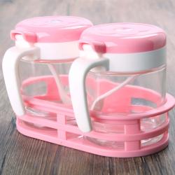 樂(lè )享玻璃調味盒（二件套