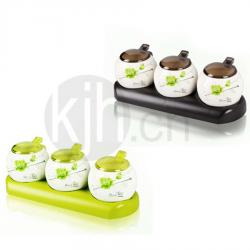 唯美陶瓷調味罐（三罐）