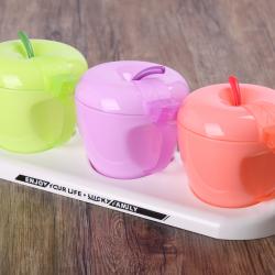 三格小蘋(píng)果調味盒（托盤(pán)