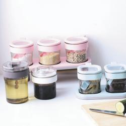 圓形調味盒3個(gè)裝 350m