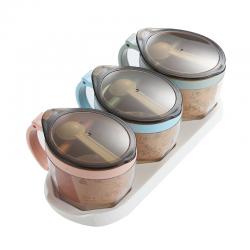 簡(jiǎn)約控量調味盒（三位）