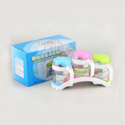 時(shí)尚玻璃調味瓶（三件套