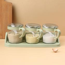 091時(shí)尚玻璃調味瓶（三