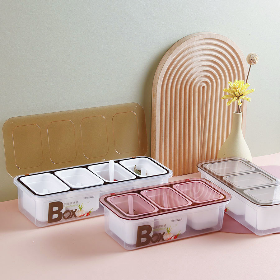 怡美調味盒(三格/四格）