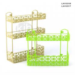 雕花方型二層、三層架