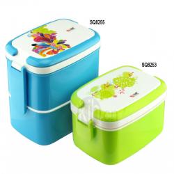 長方型手提飯盒、雙層