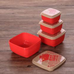 時(shí)代特色方形保鮮盒（四