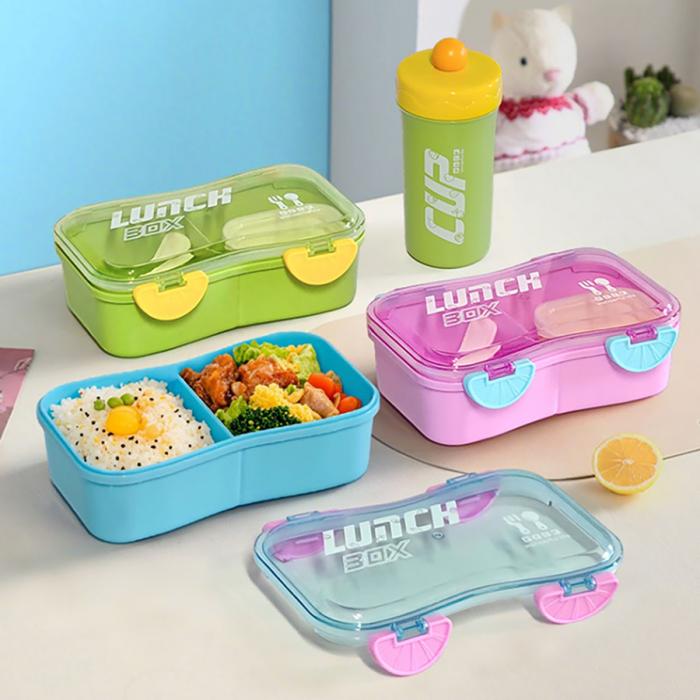 跑車(chē)平蓋套裝飯盒(飯盒800ML水杯400ML)